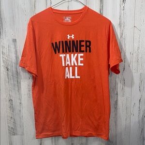 0711 Under Armour Orange Short Sleeve Performance Tee